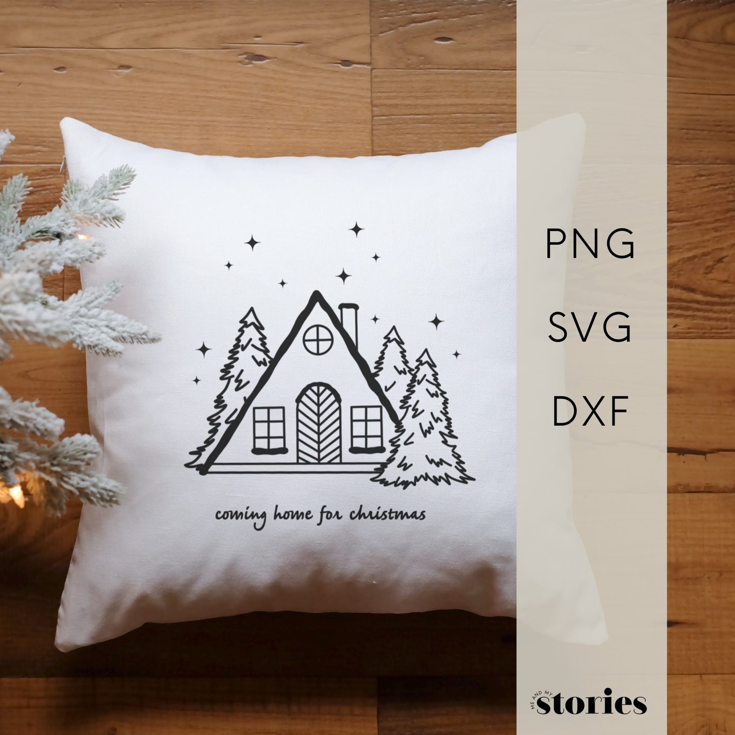 Digital plotter file - Winter house "Coming home for Christmas"