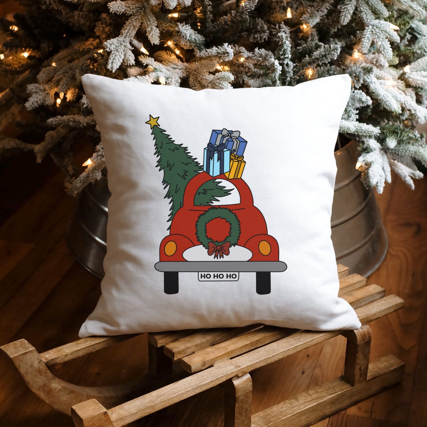 Plotterdatei SVG - Auto mit Weihnachtsbaum