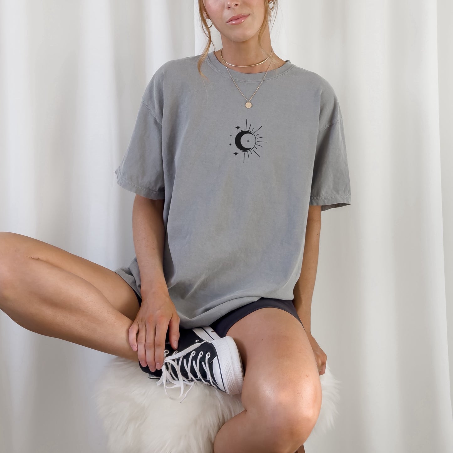 Boho Plotterdatei Set mit Sonnen- und Mondmotiven – ideal für spirituelle DIY-Projekte, Yoga-Shirt-Gestaltung und kreative Achtsamkeitspraxis.