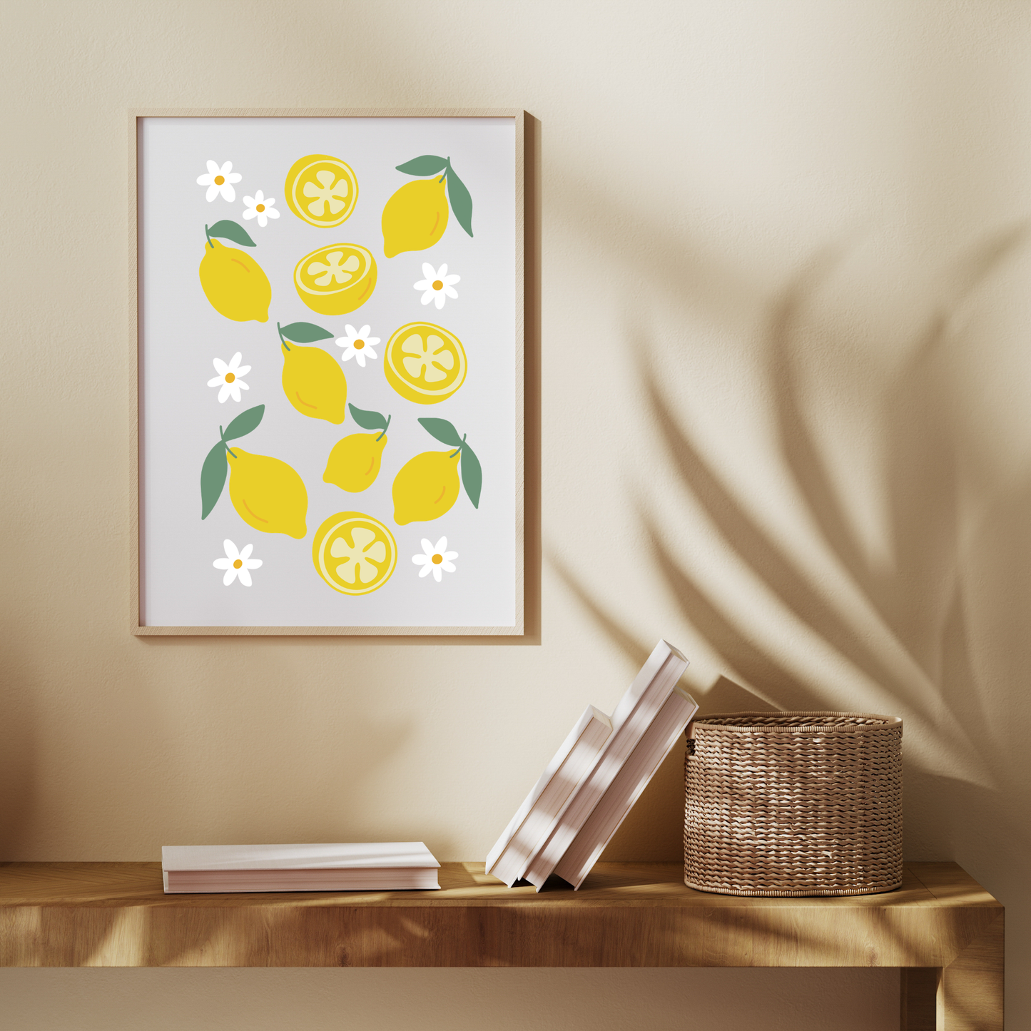 Plotterdatei „Lemons & Dolce Vita“ mit Zitronen, Zitronenscheiben und Blüten im mediterranen Stil, Sommer Deko Design, SVG DXF PNG