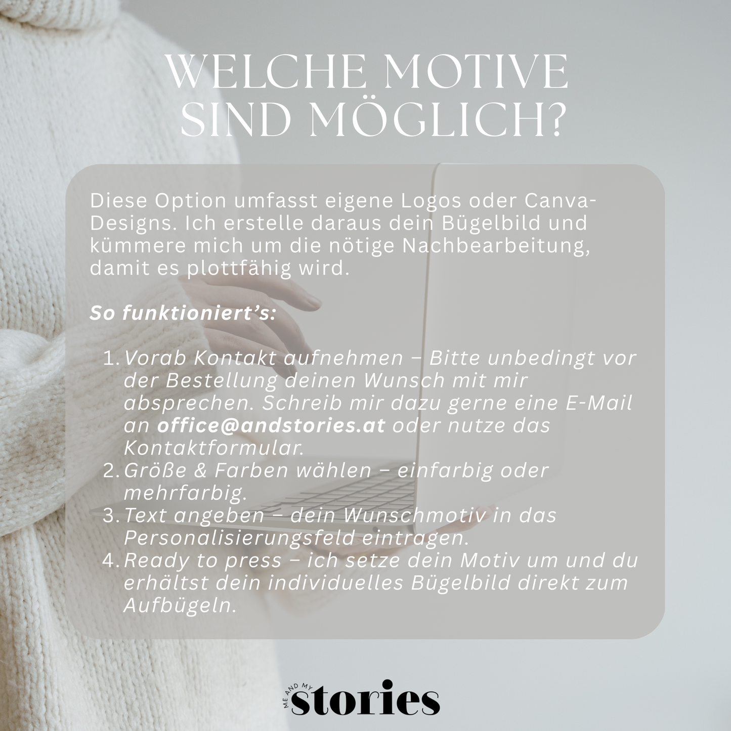 Individuelles Bügelbild aus eigenem Logo oder Canva-Design – personalisiertes Bügelbild