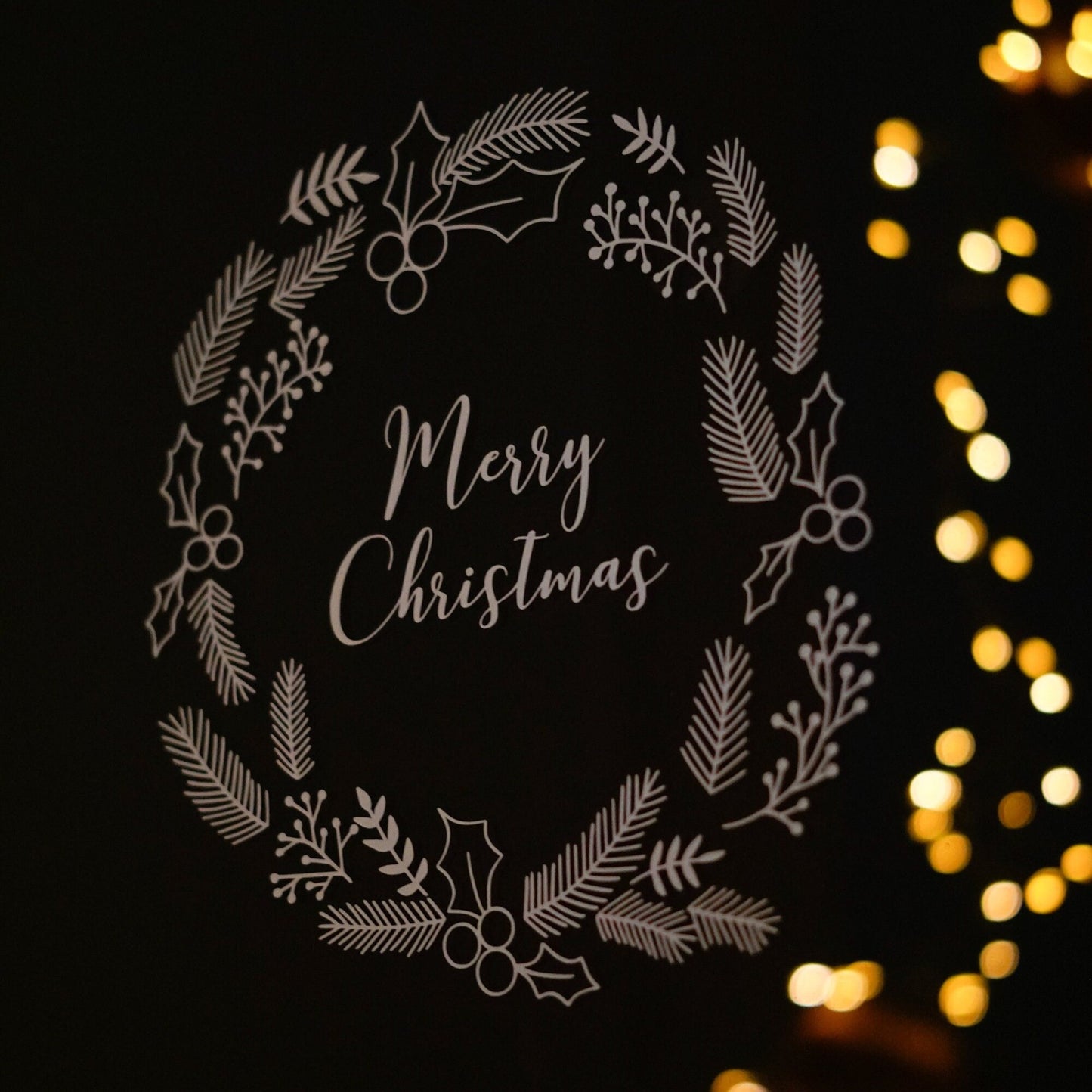 Sticker/Aufkleber - Fensterbild "Weihnachtskranz“