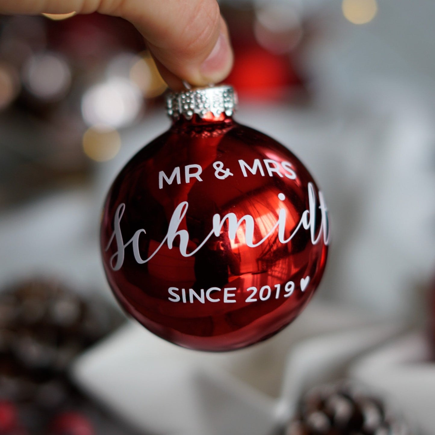 Sticker/Aufkleber Wunschtext - "Mr. & Mrs"