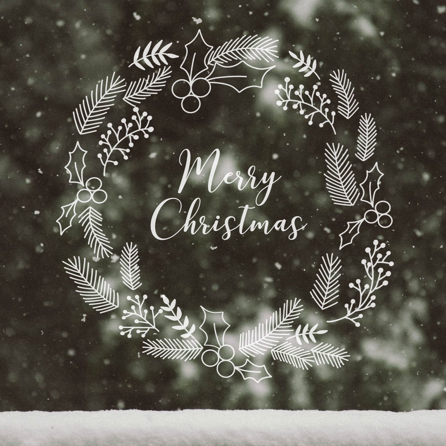 Digital plotter file - Christmas wreath