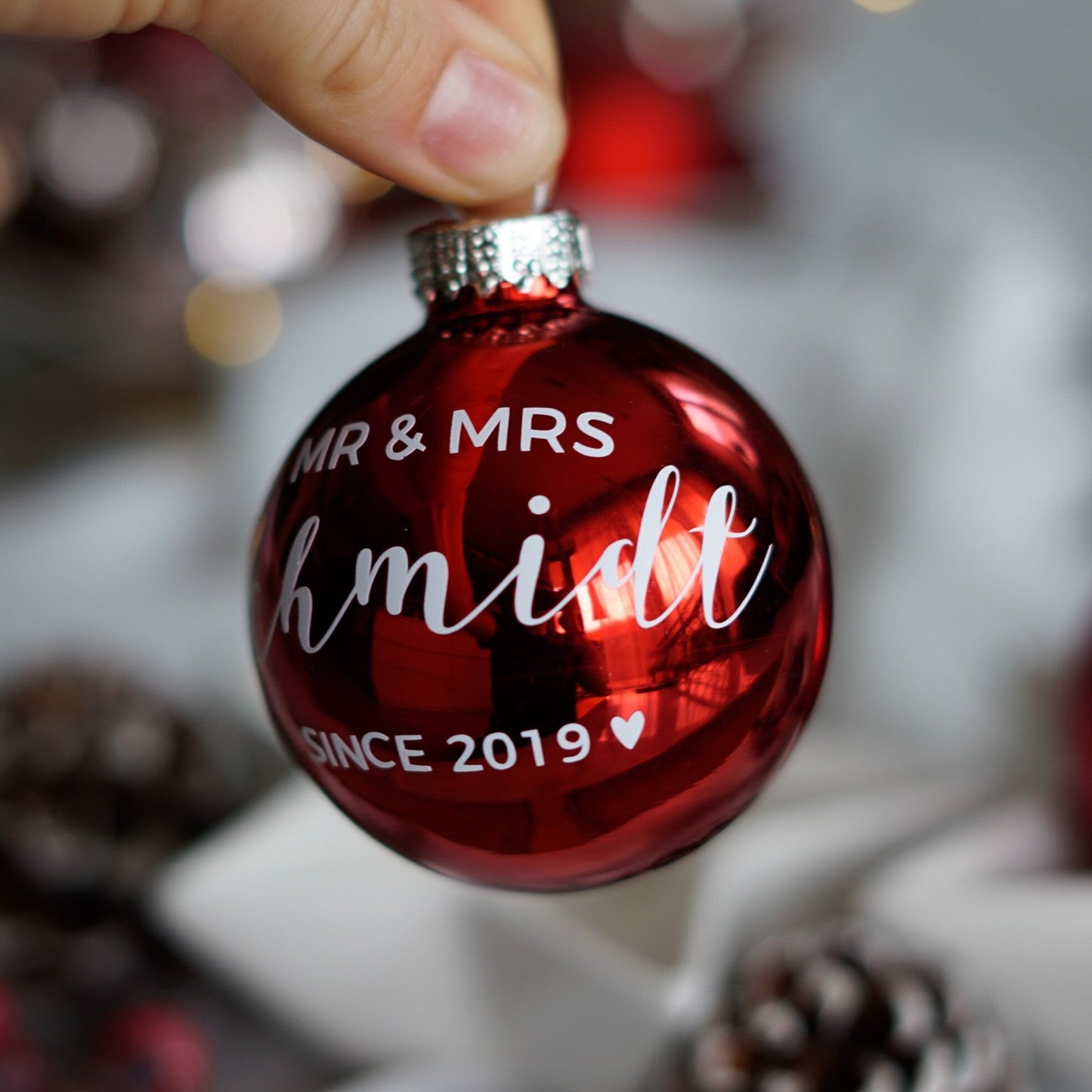 Sticker/Aufkleber Wunschtext - "Mr. & Mrs"