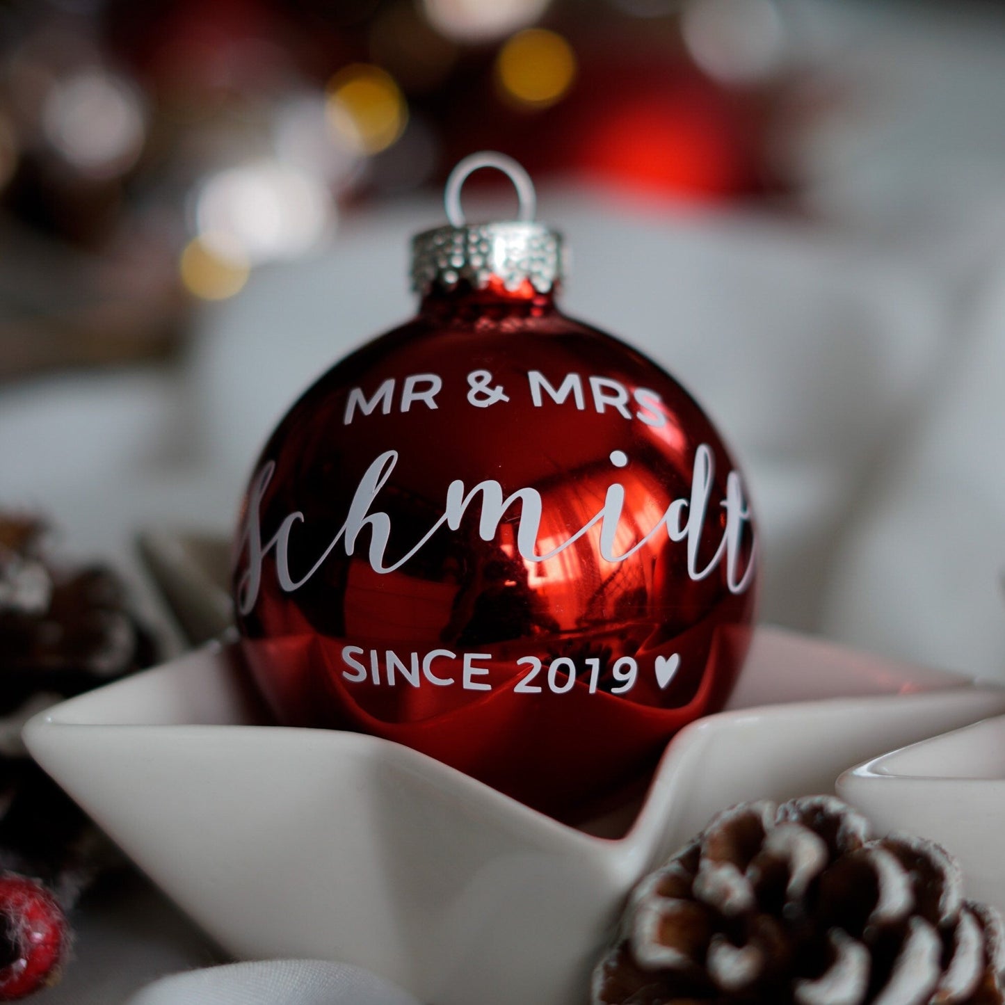 Sticker/Aufkleber Wunschtext - "Mr. & Mrs"