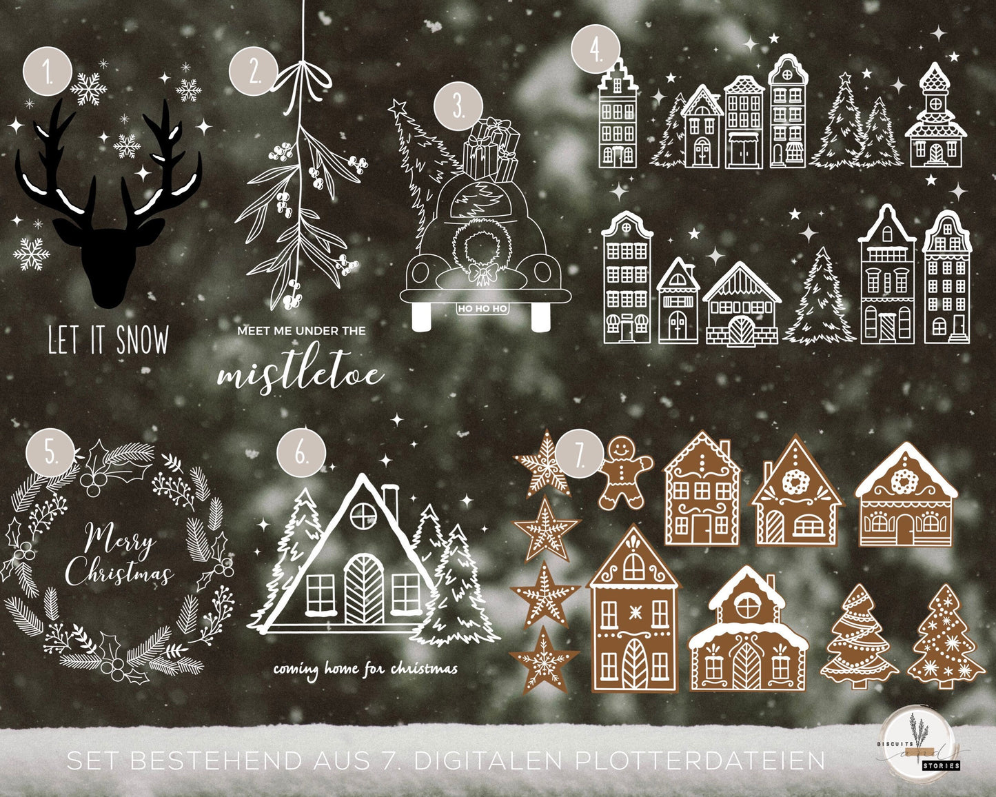 Plotterdatei SVG - großes Winter & Weihnachts Set