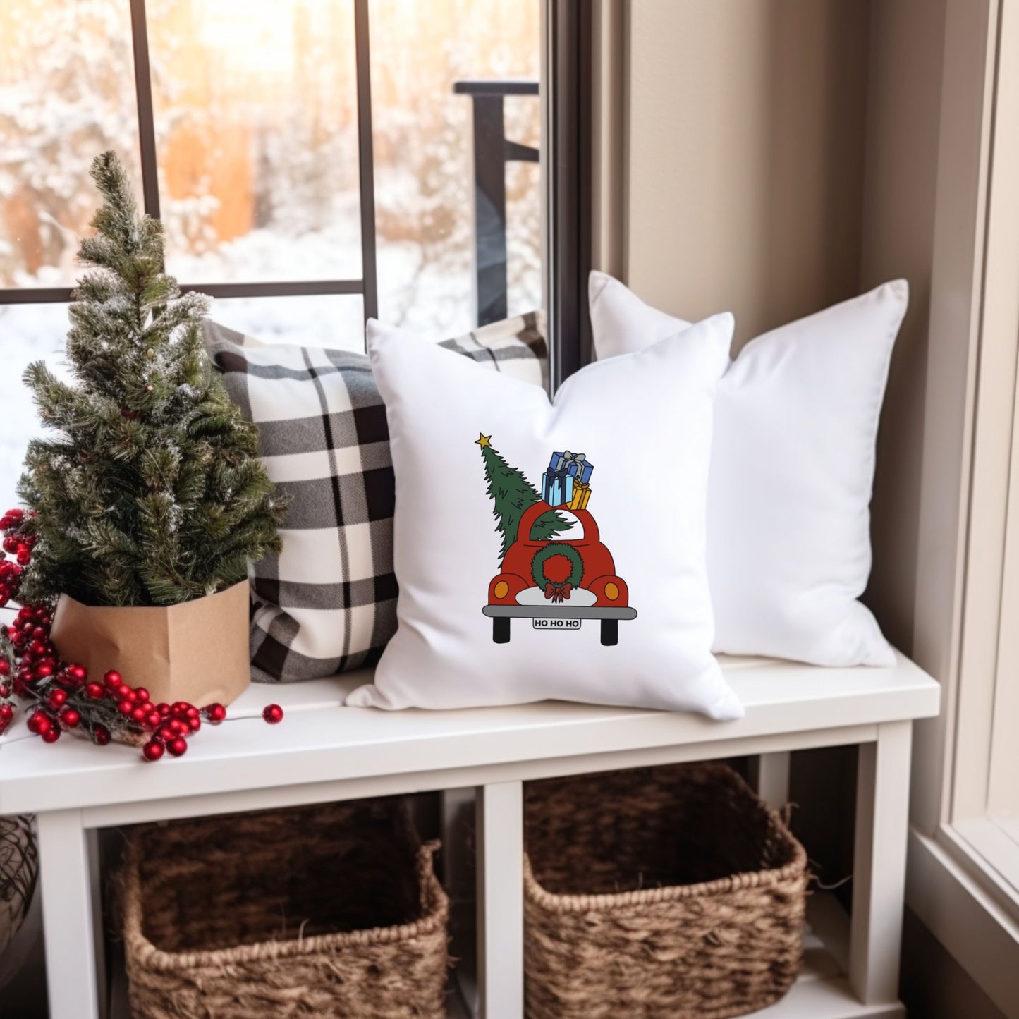 Plotterdatei SVG - Auto mit Weihnachtsbaum
