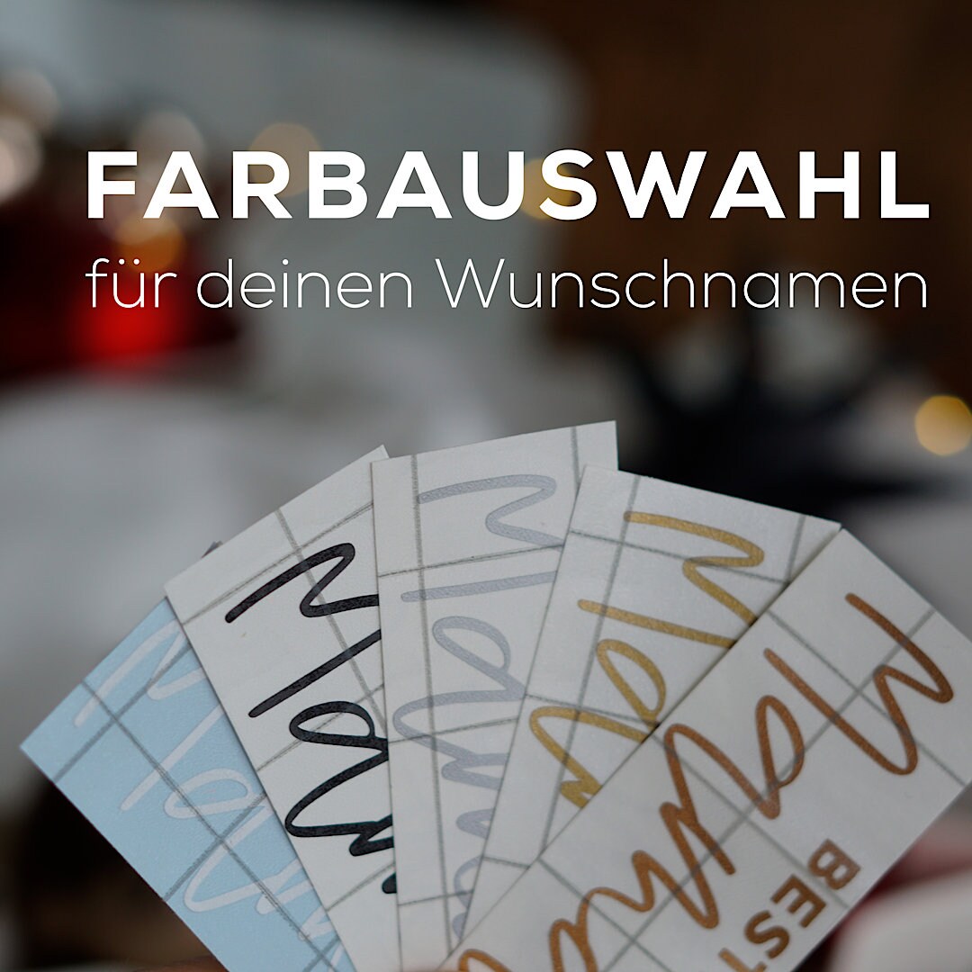 Sticker/Aufkleber Wunschtext - Partnerschaft / dein Wunschname