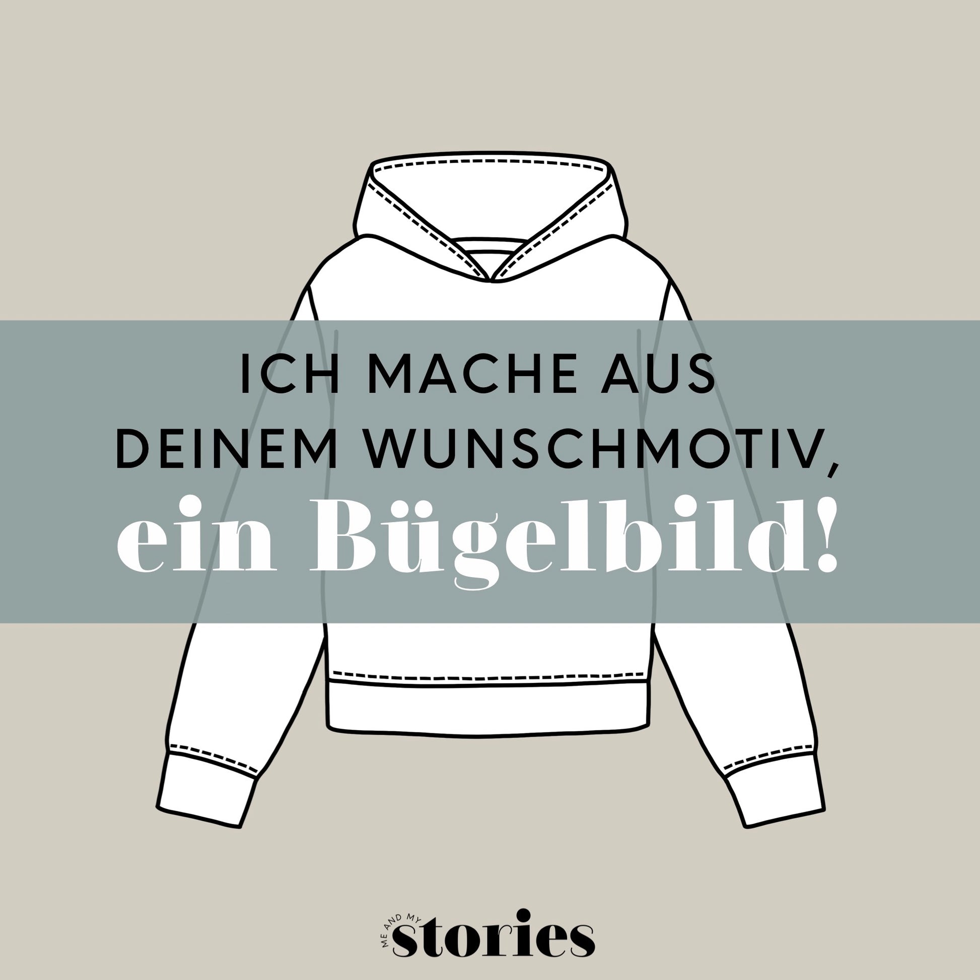 Personalisierte Bügelbild-Bestellung – Wunschmotiv handgezeichnet & fertig gepresst. In Wunschfarbe, Schwarz oder Weiß, optional mit Glitzer- oder Flockfolie.