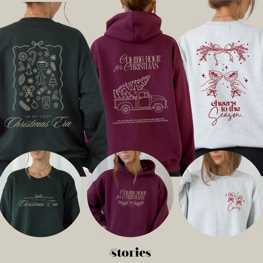 Weihnachtliches Plotterdatei-Set aus drei Designs – cozy, festlich und perfekt für selbstgemachte Christmas Sweater, Deko und Geschenkideen.