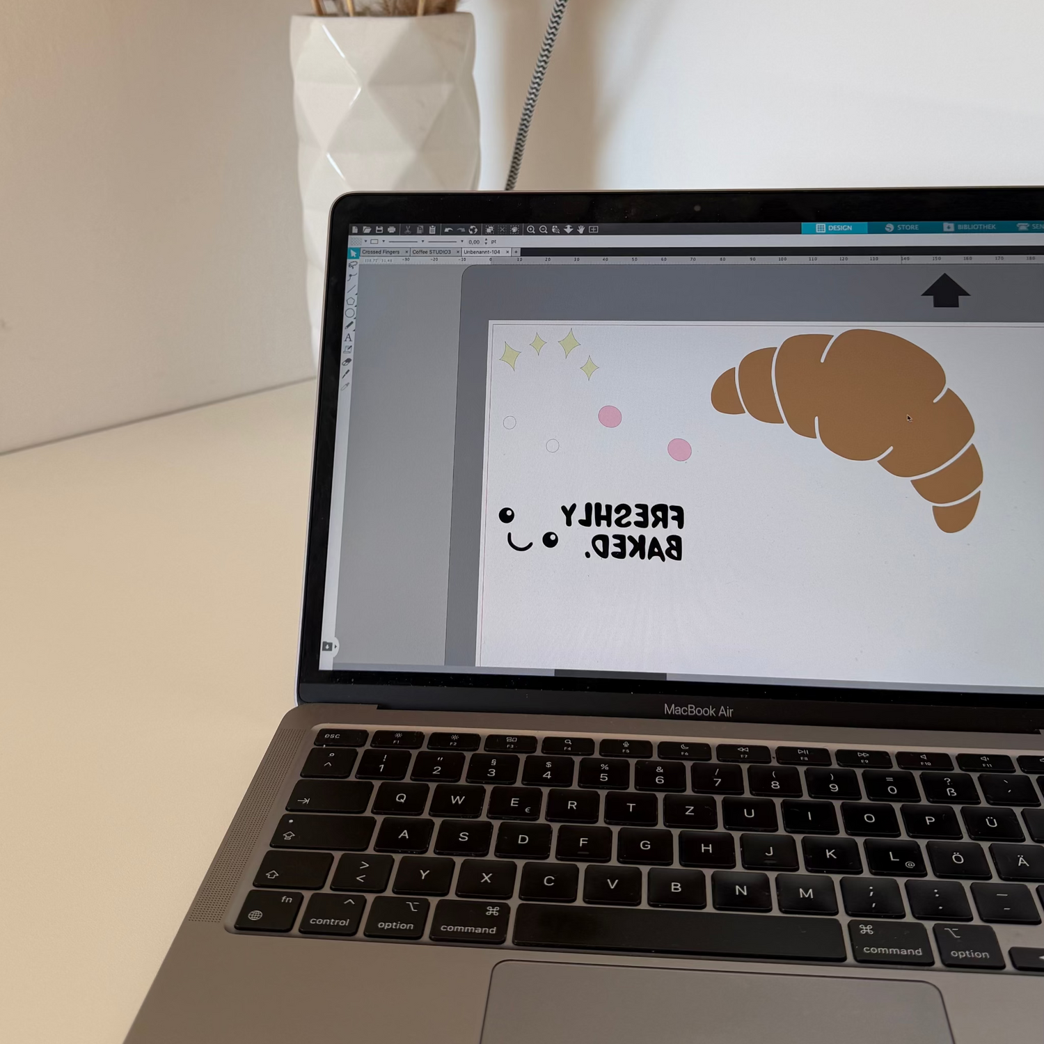 Für das Mehrfarbige plotten die Grafik vorbereiten