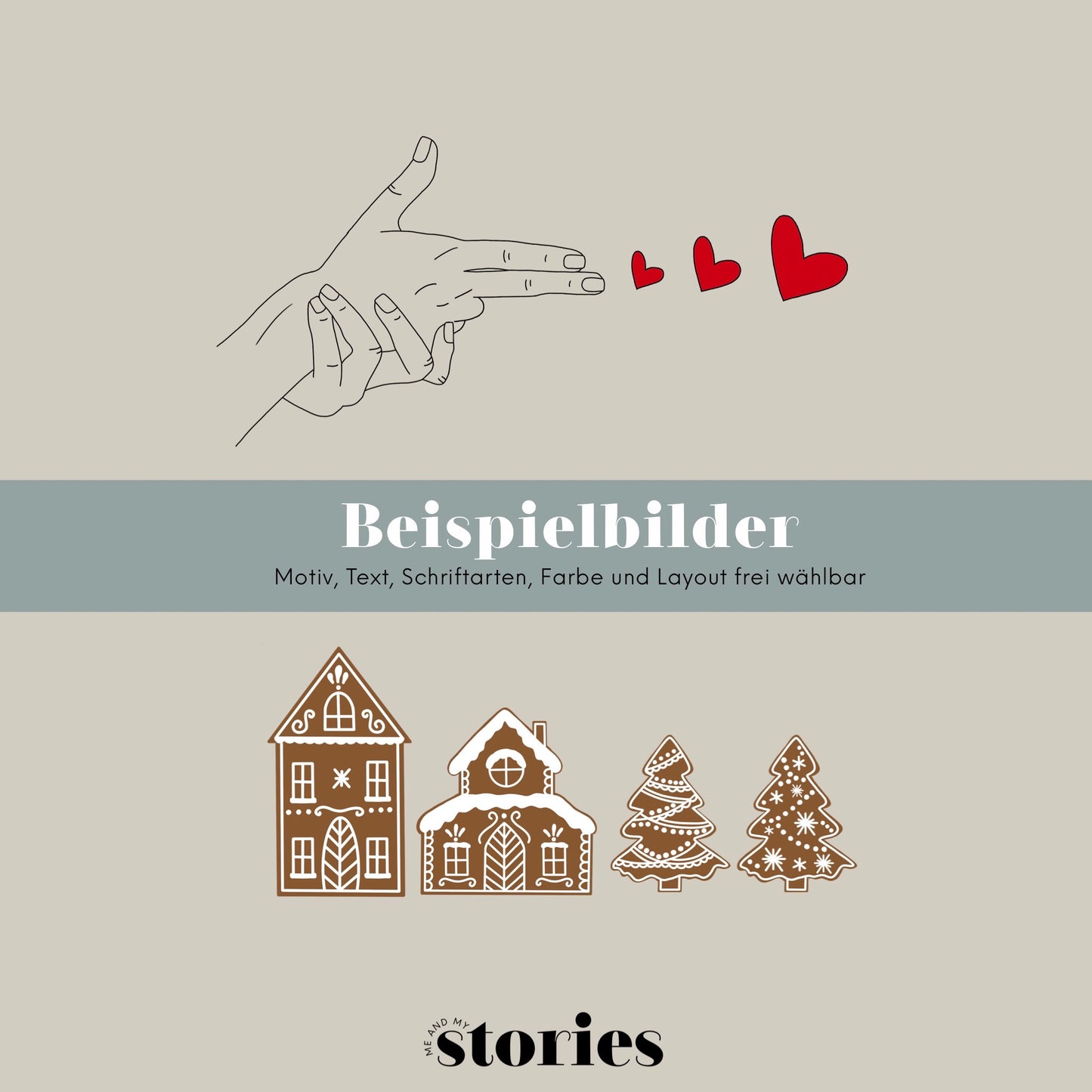 Individuell erstellte, mehrfarbige Plotterdatei nach Wunsch – als Kombination aus Illustration & Text. Für Cricut, Silhouette & Brother.