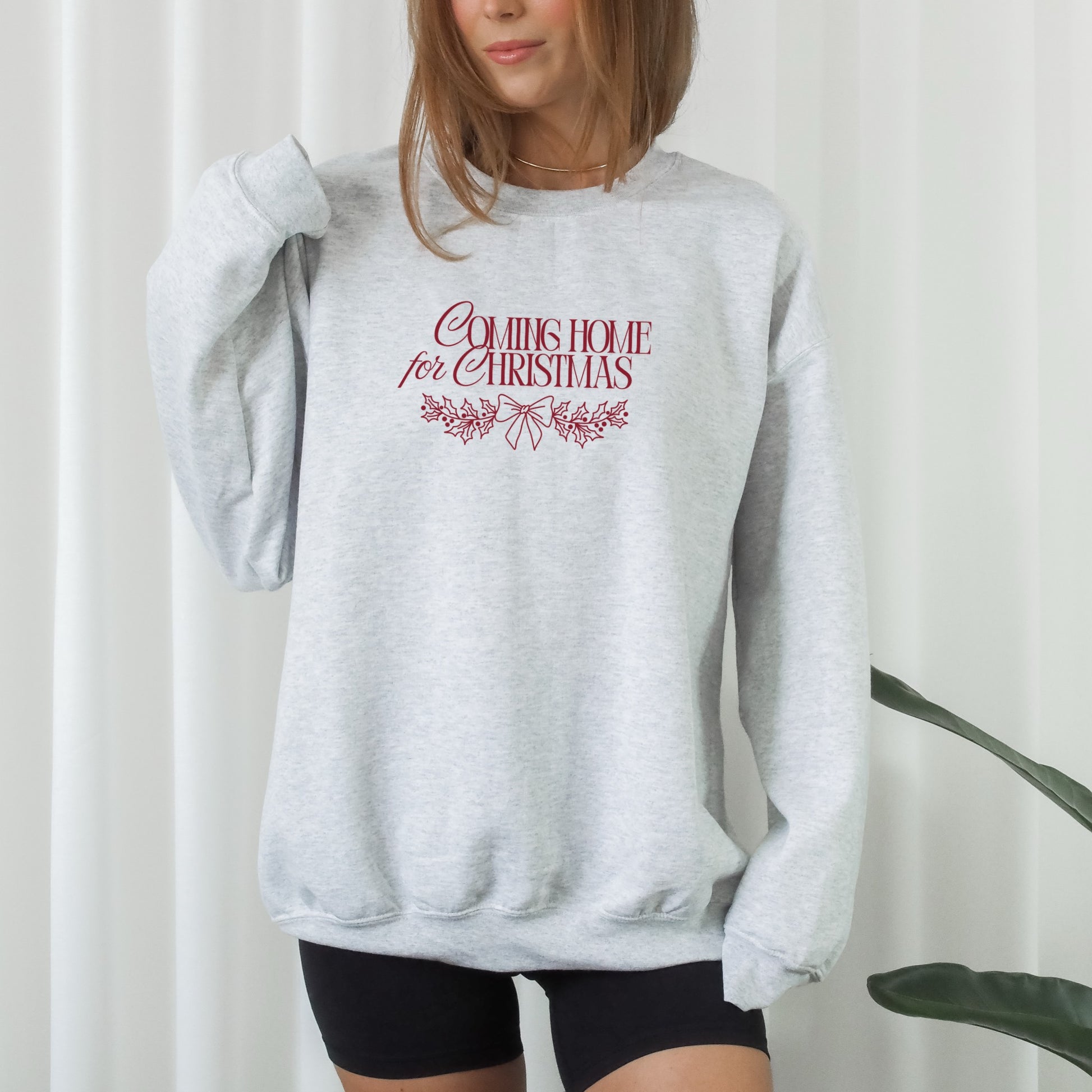 Weihnachtliche Plotterdatei Coming Home for Christmas – Truck mit Tannenbaum und Lettering, zweiteiliges Design für Vorder- & Rückseite.