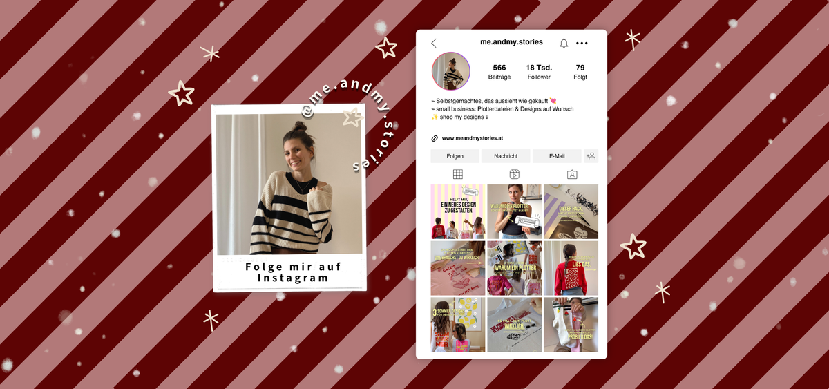 Folge mir auf Instagram, me and my stories