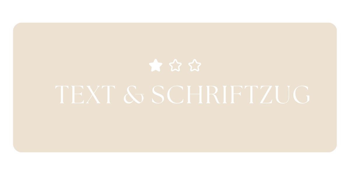 Text & Schriftzug individuelles Bügelbild