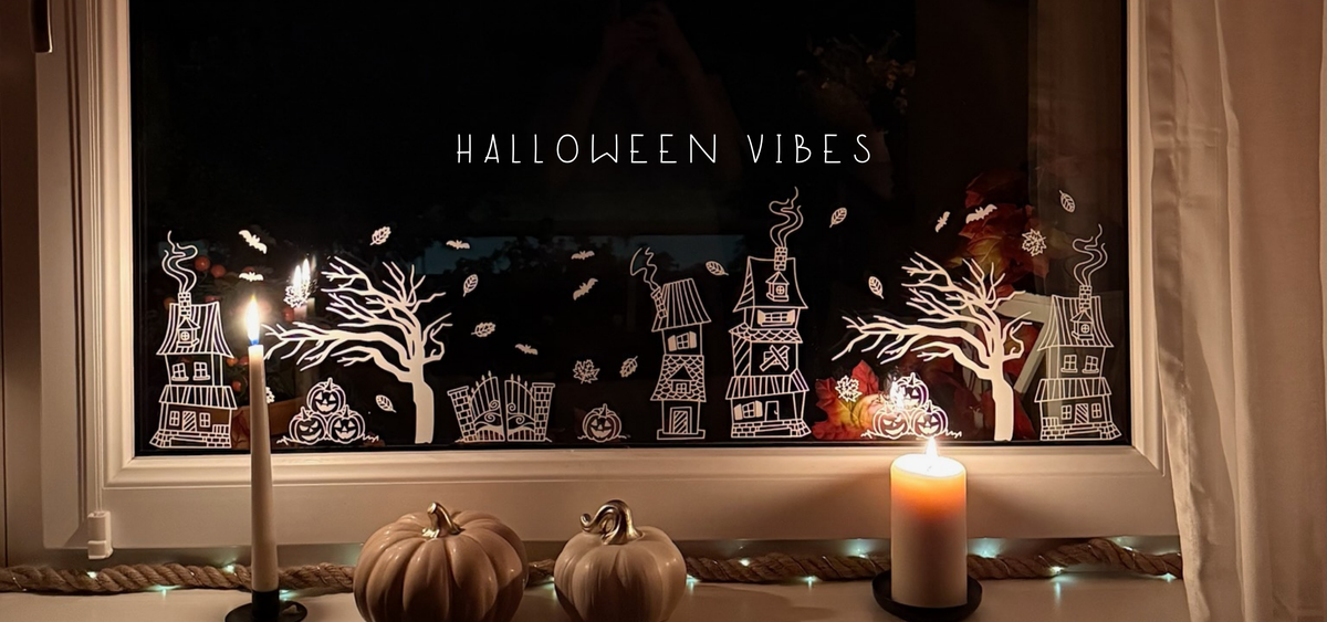 Halloween Town Plotterdatei als Fenstersticker