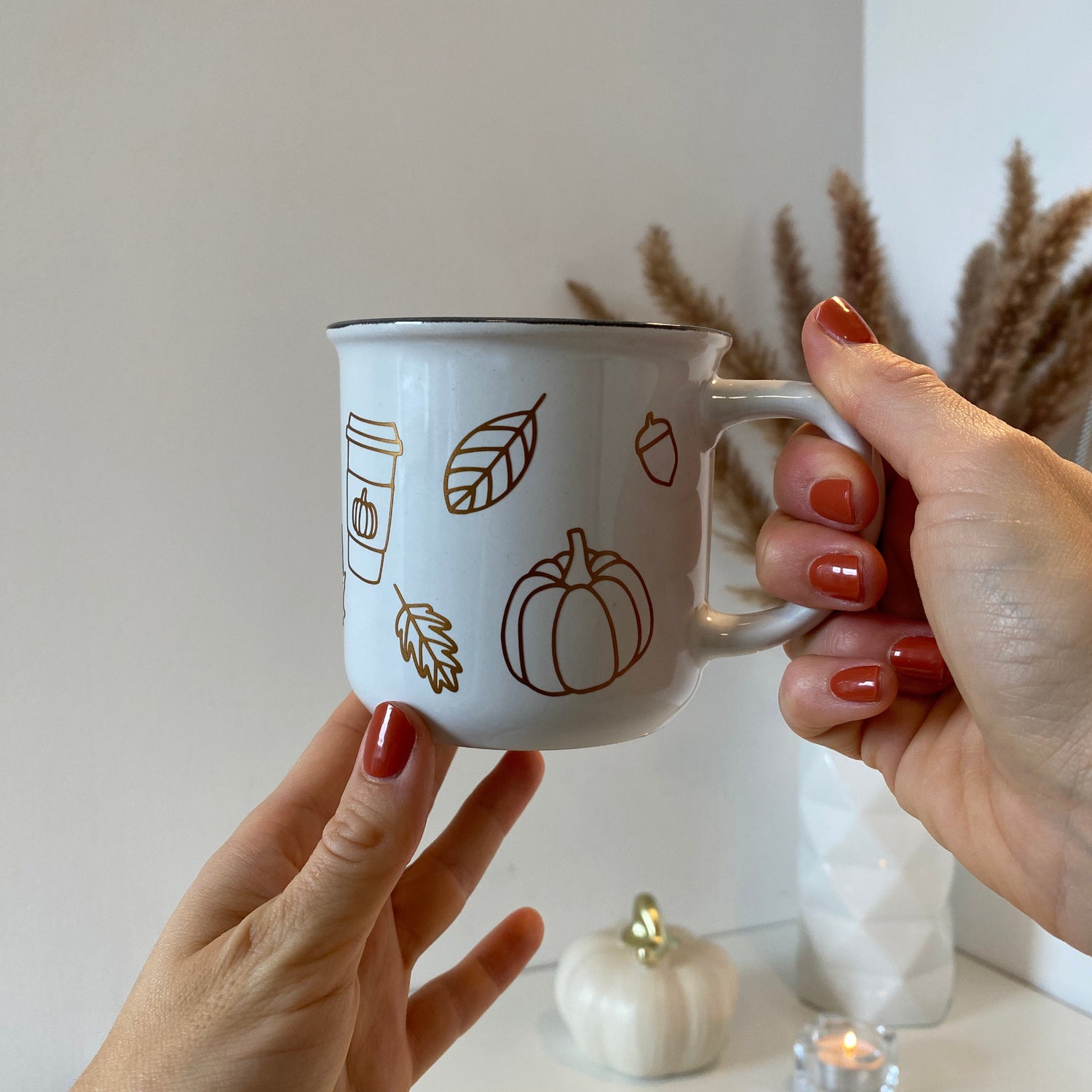 Selbstgemachte Herbst Tasse
