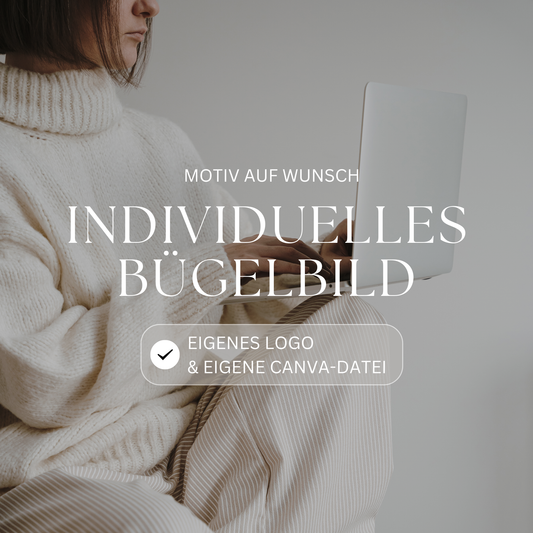 Individuelles Bügelbild aus eigenem Logo oder Canva-Design – personalisiertes Bügelbild