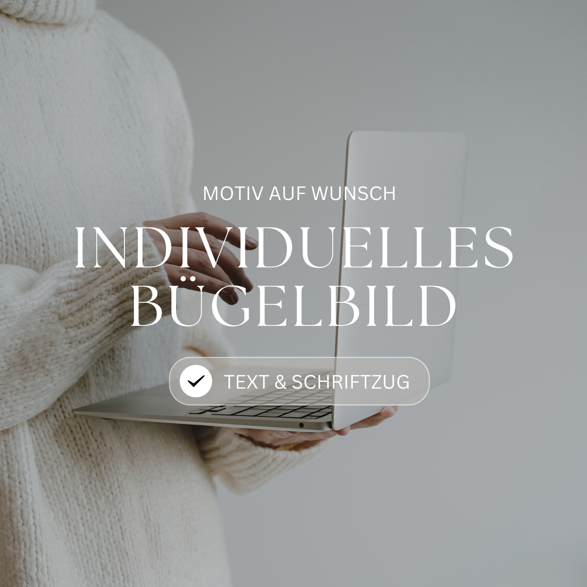 Individuelles Bügelbild mit Text oder Schriftzug nach Wunsch – personalisiertes Bügelbild