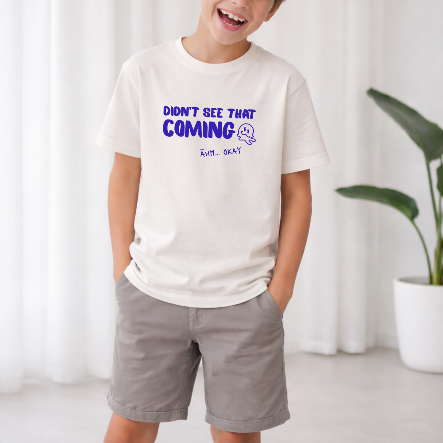 Plotterdatei „Didn’t see that coming“ mit 7 humorvollen Sprüchen für Eltern und Mamas, minimalistisches Statement Design für Shirts, SVG DXF PNG