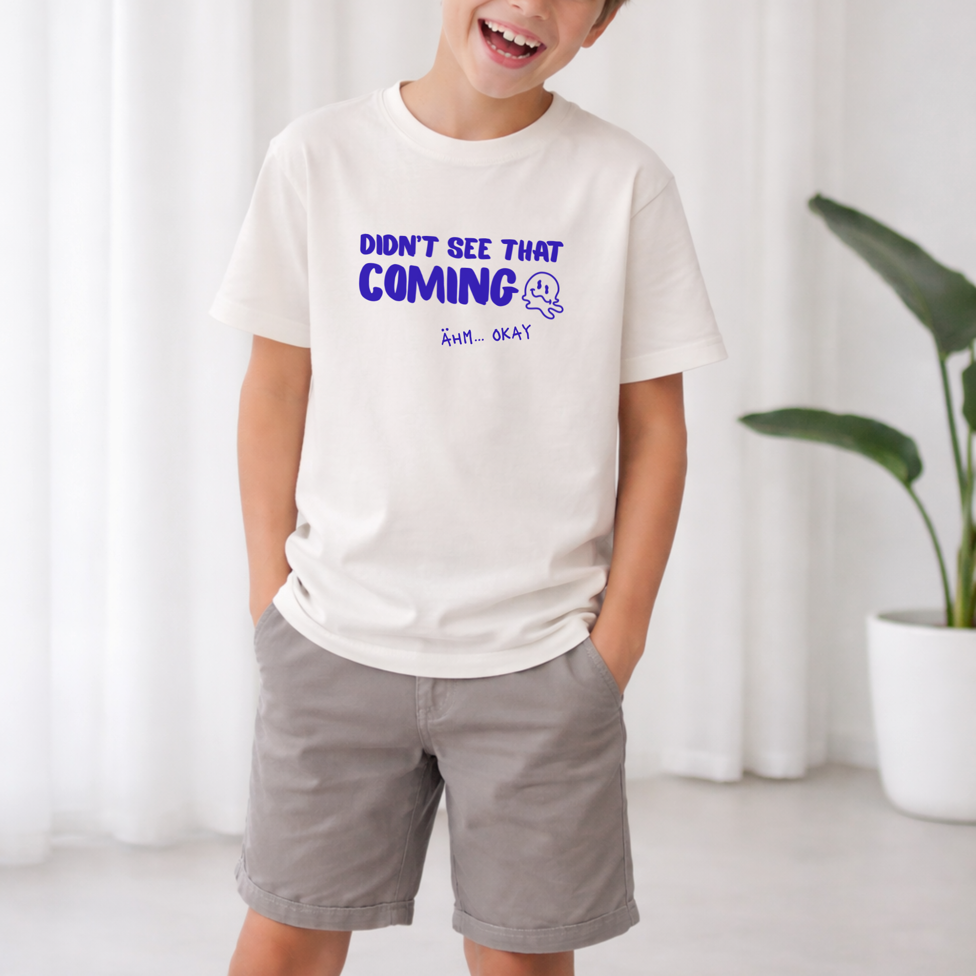 Plotterdatei „Didn’t see that coming“ mit 7 humorvollen Sprüchen für Eltern und Mamas, minimalistisches Statement Design für Shirts, SVG DXF PNG