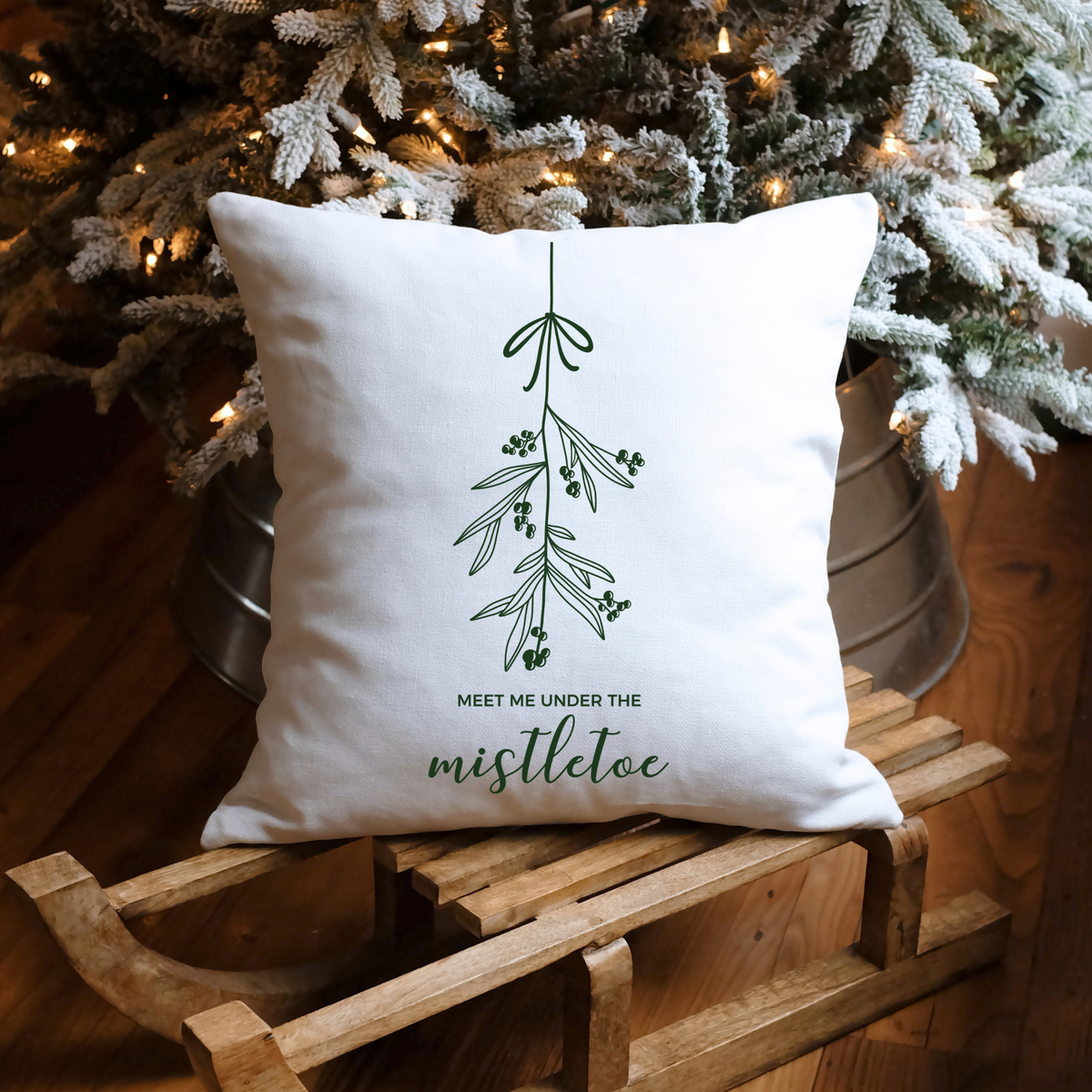 Plotterdatei SVG Mistelzweig Weihnachten – minimalistisches Line Art Mistletoe Motiv. Perfekt für Fensterbilder, Karten, Shirts & winterliche Deko.