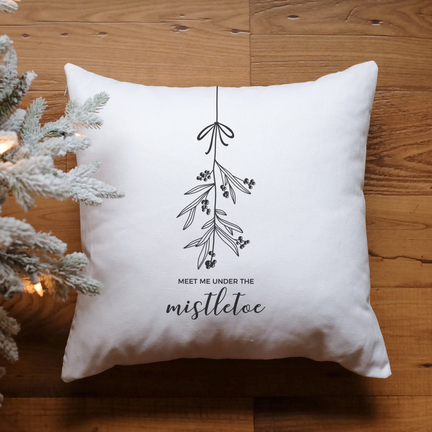 Plotterdatei SVG Mistelzweig Weihnachten – minimalistisches Line Art Mistletoe Motiv. Perfekt für Fensterbilder, Karten, Shirts & winterliche Deko.