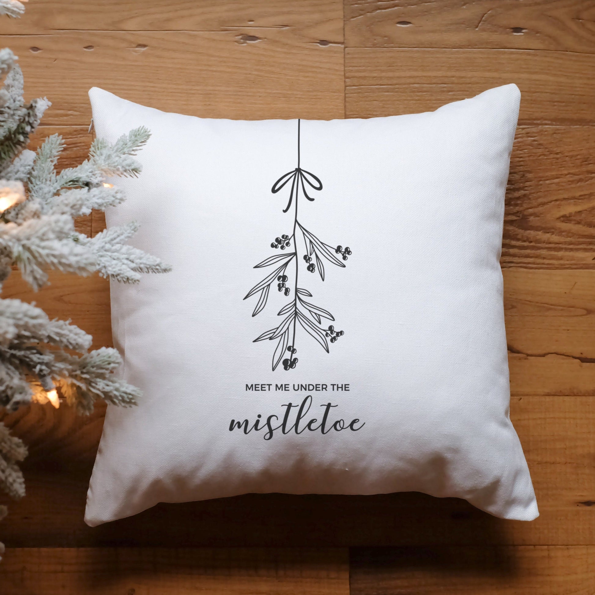 Plotterdatei SVG Mistelzweig Weihnachten – minimalistisches Line Art Mistletoe Motiv. Perfekt für Fensterbilder, Karten, Shirts & winterliche Deko.