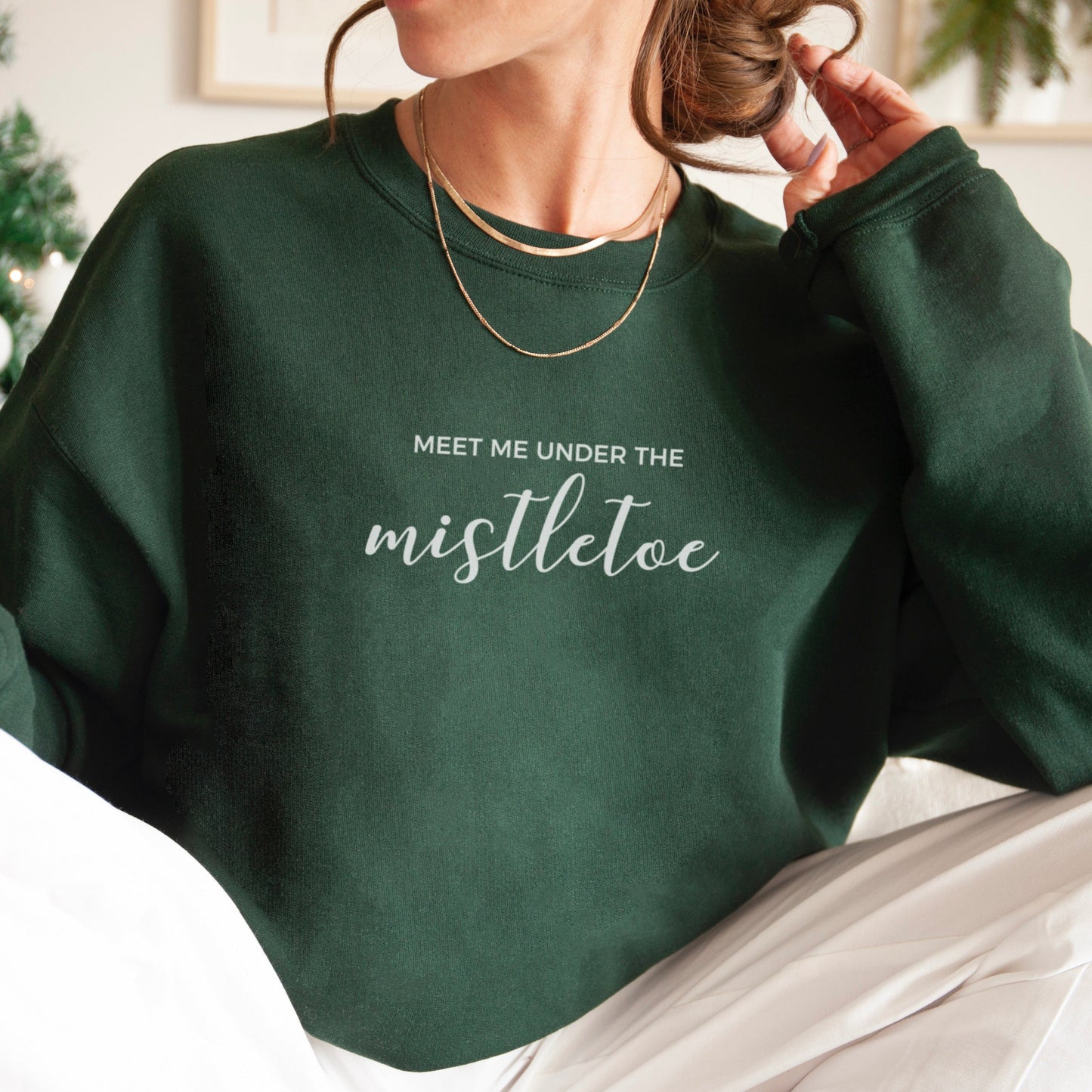 Plotterdatei SVG Mistelzweig Weihnachten – minimalistisches Line Art Mistletoe Motiv. Perfekt für Fensterbilder, Karten, Shirts & winterliche Deko.