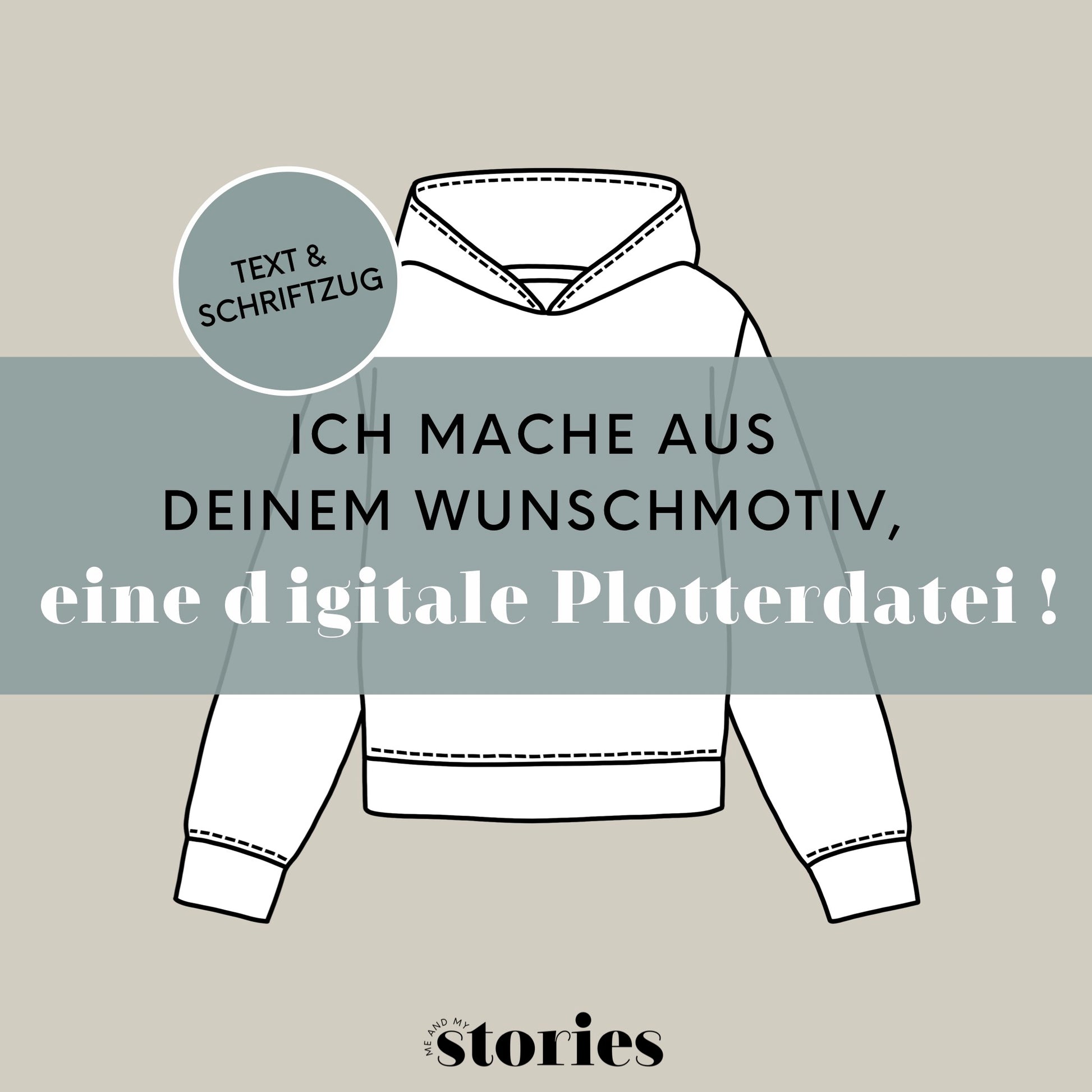 Individuell erstellte Plotterdatei mit personalisiertem Wunschtext – als Schriftzug, Name oder Spruch. Ideal für Shirts, Geschenke & DIY-Projekte.