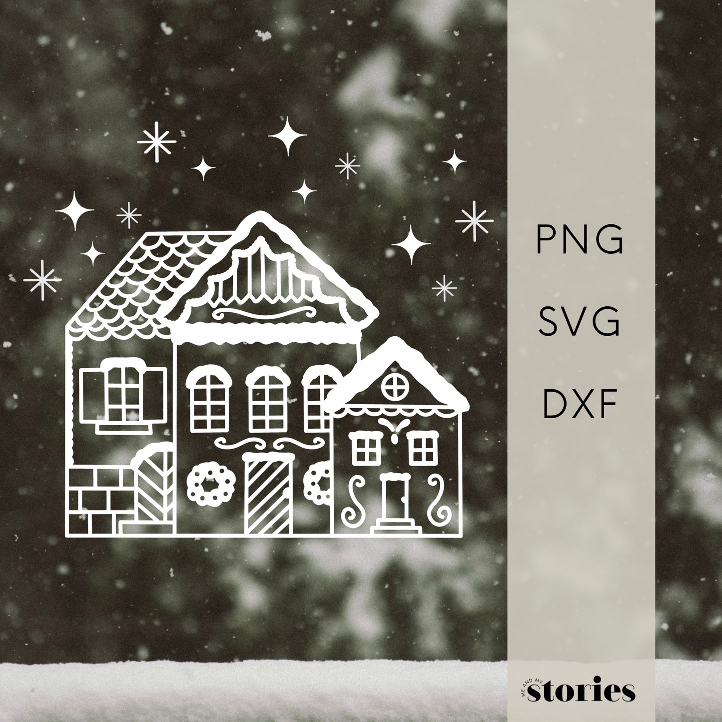 Plotterdatei SVG - Weihnachtshaus