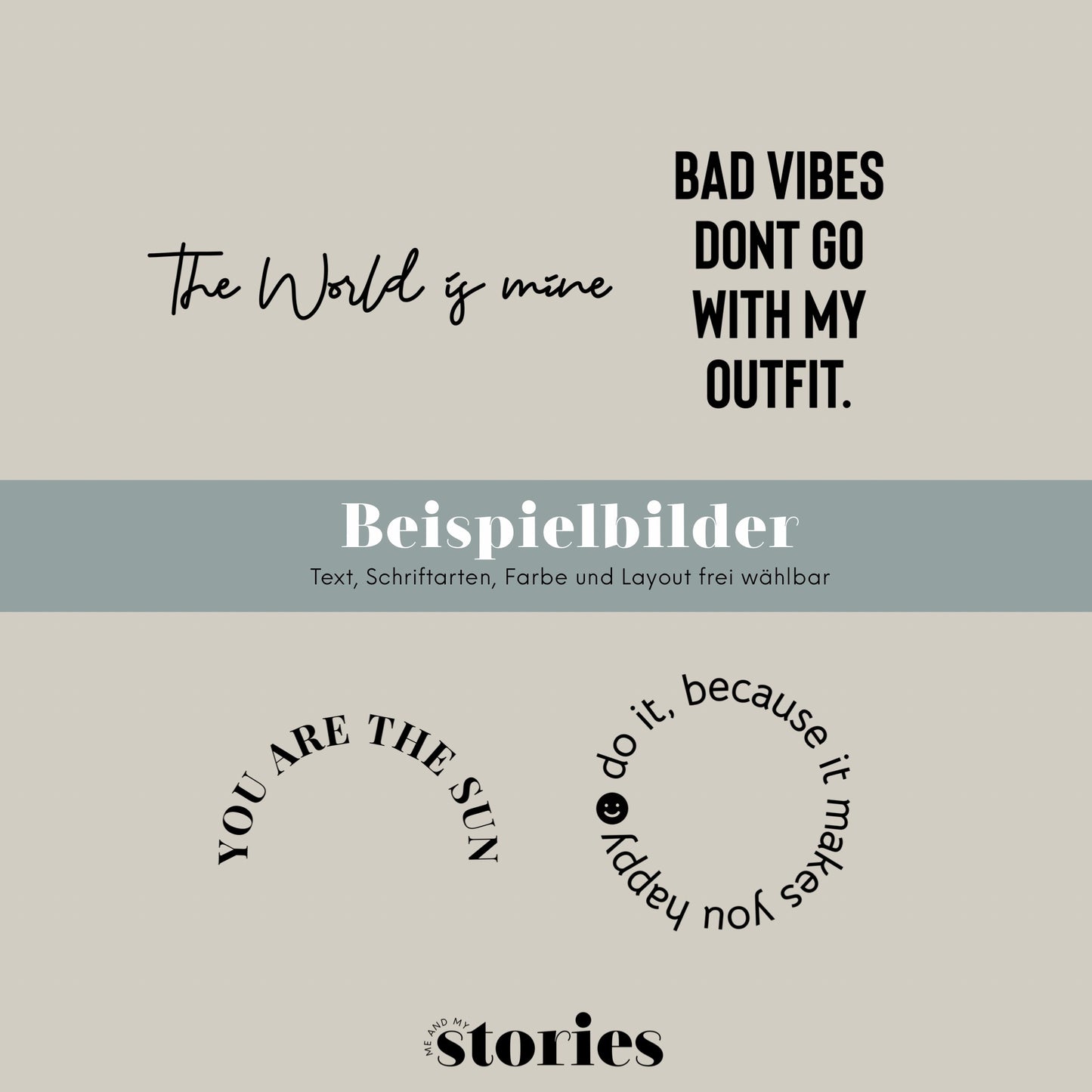 Individuell erstellte Plotterdatei mit personalisiertem Wunschtext – als Schriftzug, Name oder Spruch. Ideal für Shirts, Geschenke & DIY-Projekte.