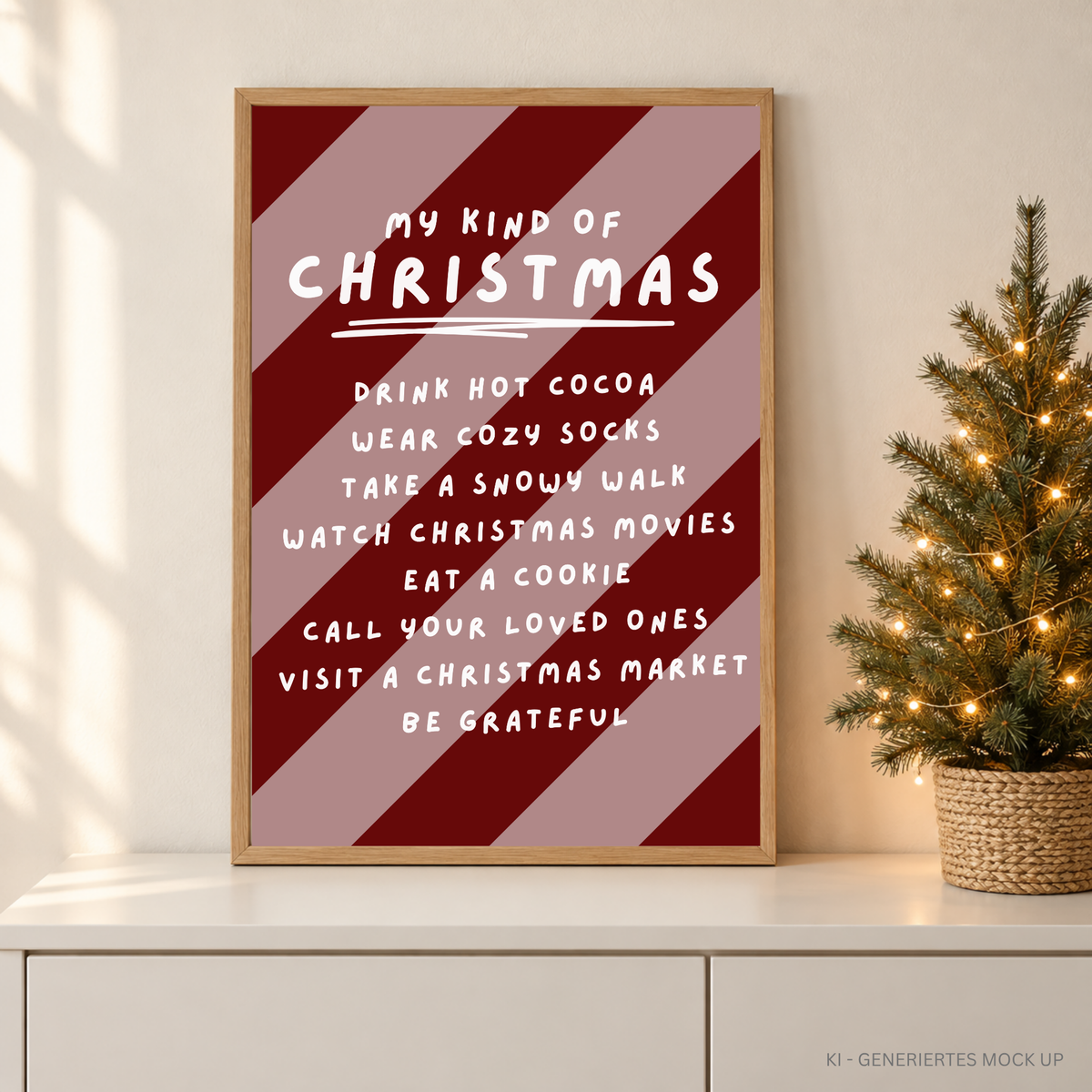 Christmas Mix & Match Bundle mit 5 weihnachtlichen Plotterdateien, 7 kombinierbaren Streifen- und Hintergrunddesigns sowie 4 passenden Weihnachtsmotiven für Sweater, Stoffbeutel und DIY-Weihnachtsdeko.