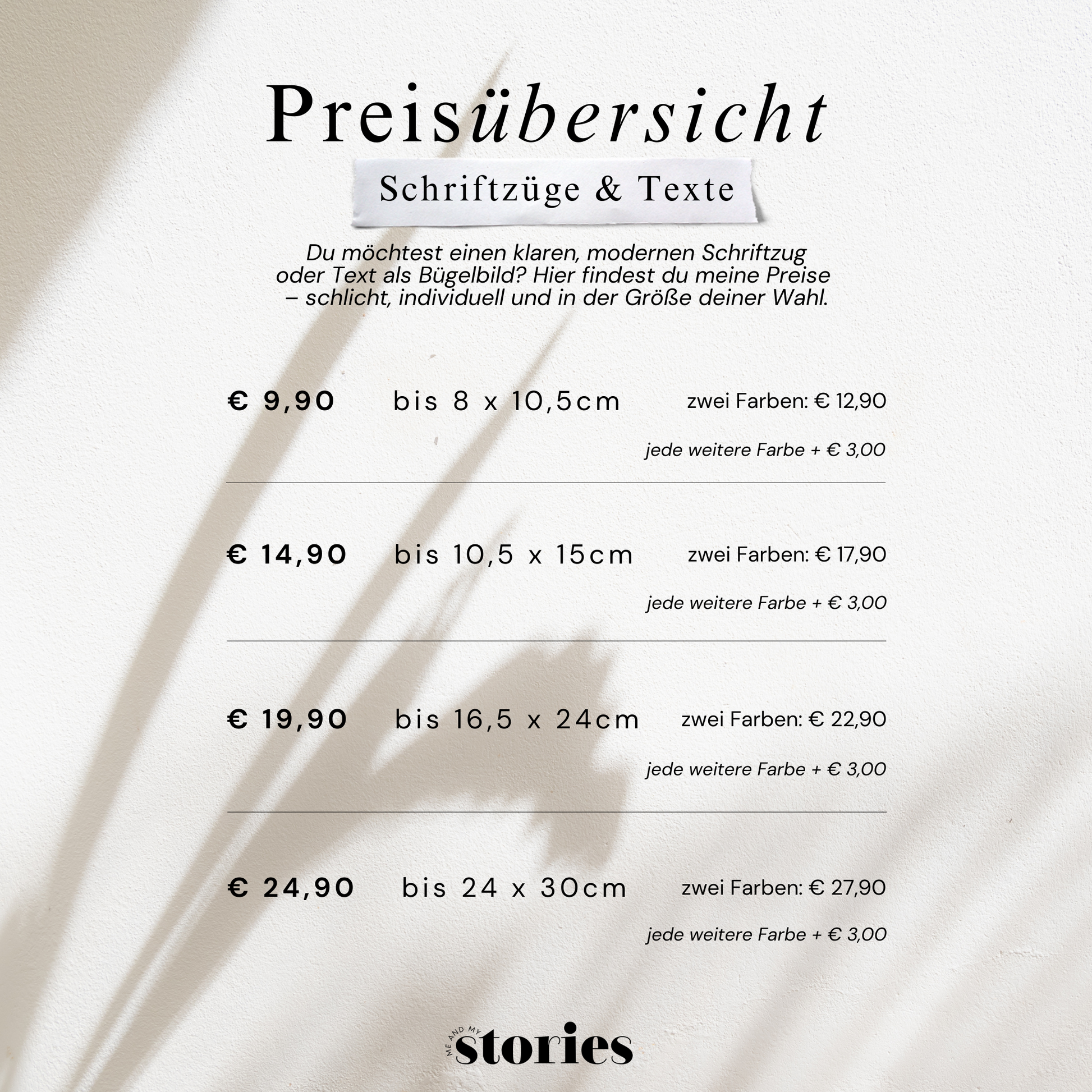 Personalisiertes Bügelbild mit Wunschtext – individuelle Schriftzüge, Namen oder Sprüche als fertiges Textil-Bügelmotiv in verschiedenen Größen und Farben.