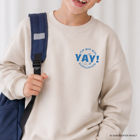 Digitale Plotterdatei „Ich bin ein Schulkind“ – verspieltes Design, perfekt für den Schulstart und zur Einschulung. Ideal für T-Shirts, Taschen und Schulzubehör.