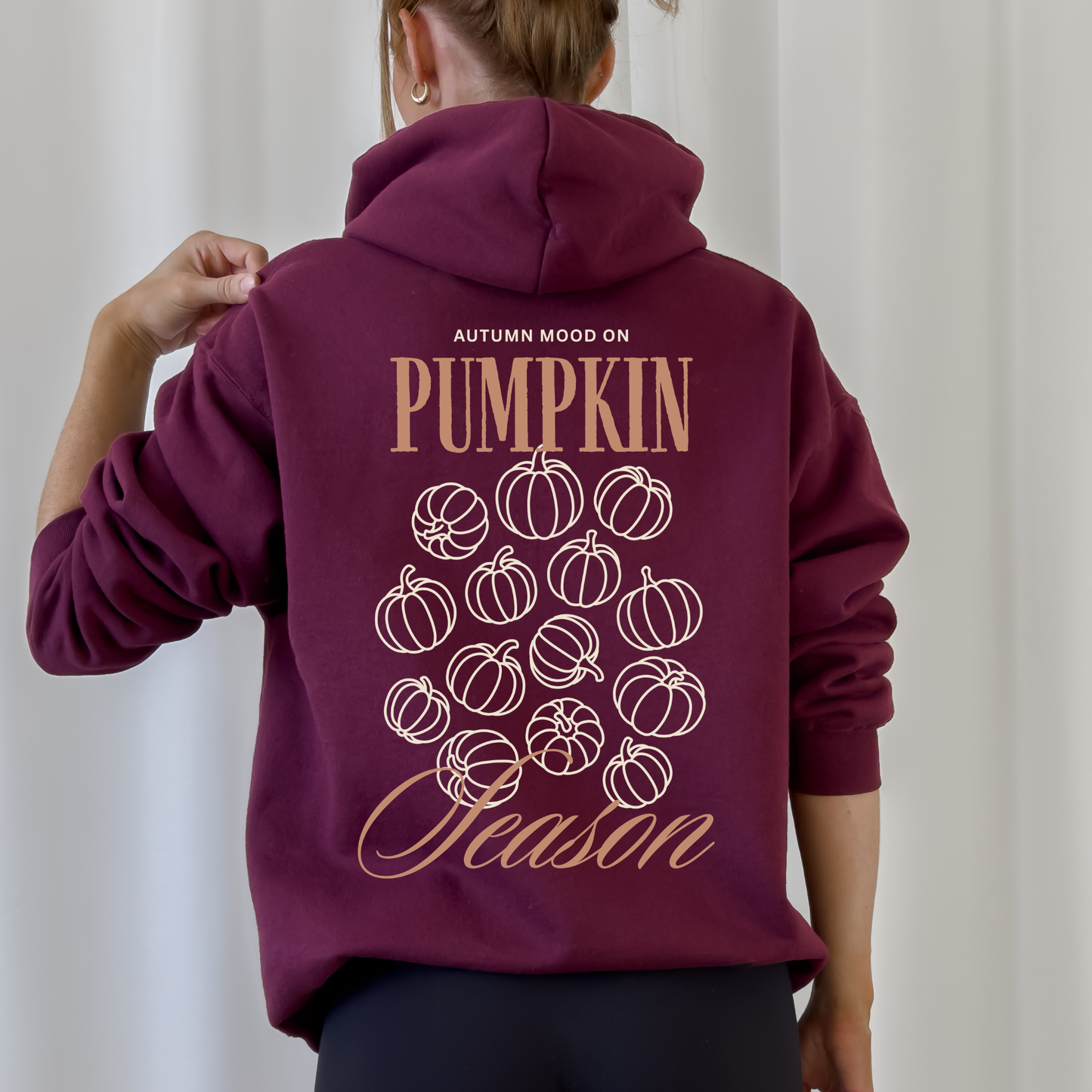 Plotterdatei „Pumpkin Season“ mit verschiedenen handgezeichneten Kürbissen und Herbst Schriftzug für Shirts, Sweater und Herbstdeko, SVG DXF PNG