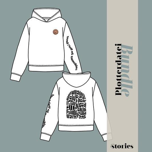 Sommer Statement Plotterdatei – 3 Designs für Ärmel, Vorder- & Rückenprint im modernen Look
