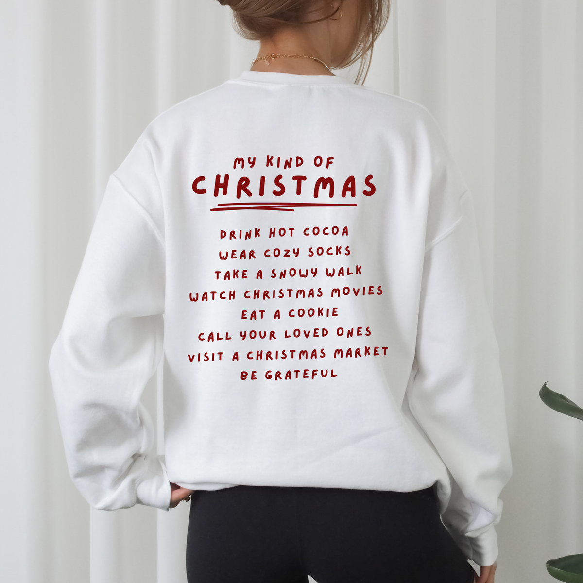 My Kind of Christmas Plotterdatei mit englischen Weihnachtssprüchen als Christmas Bucket List für DIY Weihnachtsdeko, Stoffbeutel und Weihnachtssweater.