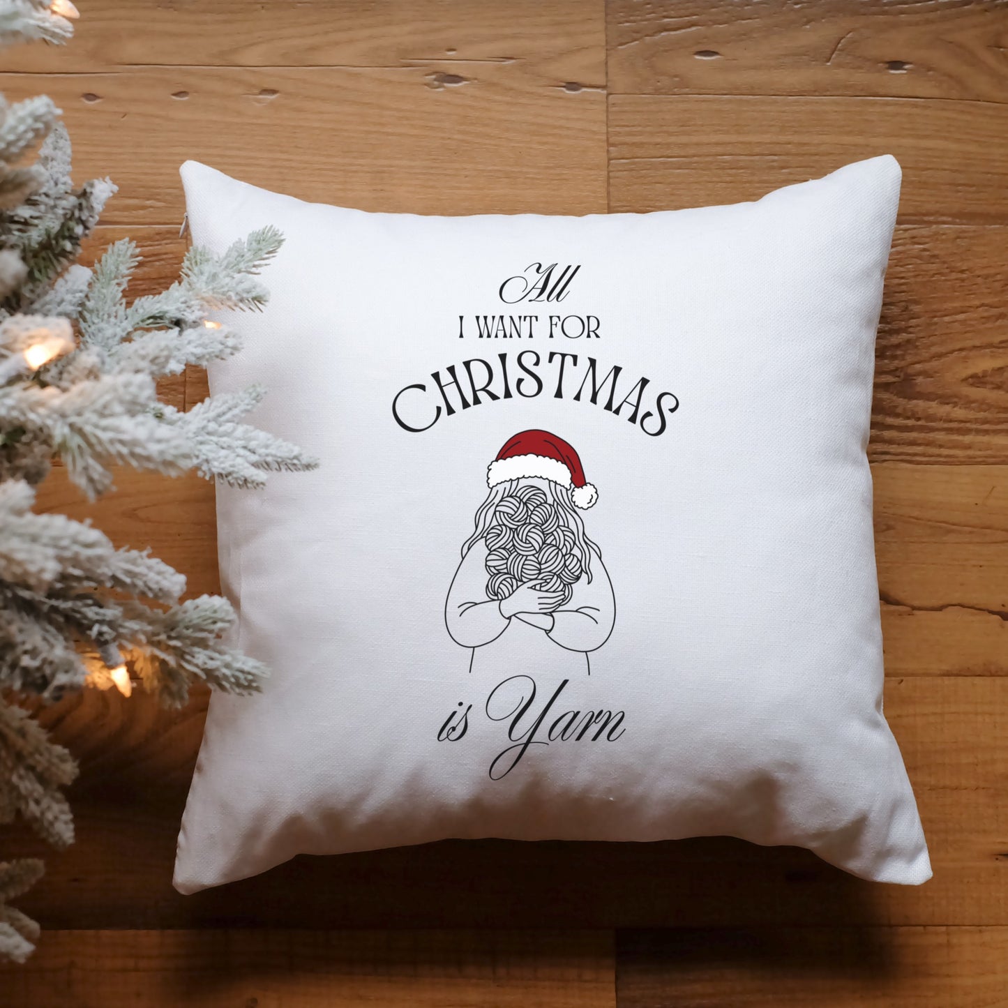 Weihnachtliche Line Art Plotterdatei – Frau mit Wollknäueln im Arm, perfektes Motiv für Strickfans & Selbermacher.