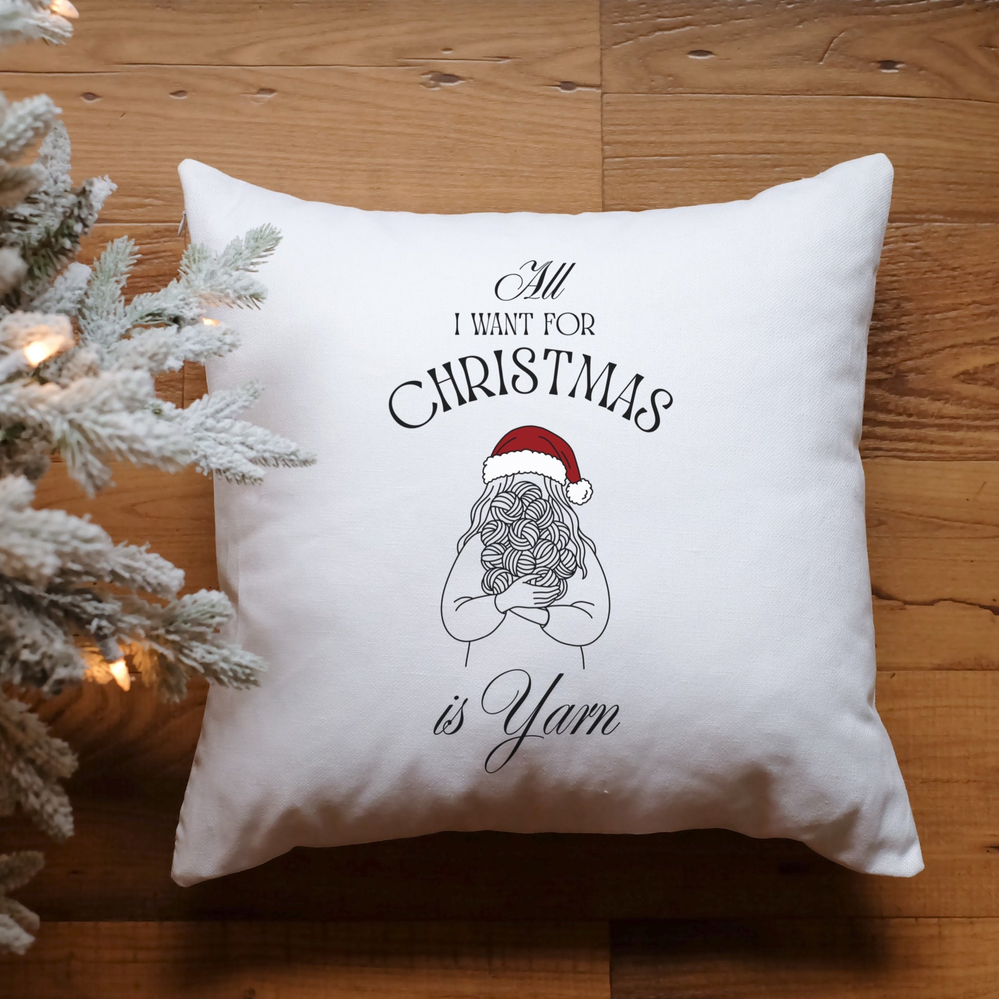 Weihnachtliche Line Art Plotterdatei – Frau mit Wollknäueln im Arm, perfektes Motiv für Strickfans & Selbermacher.