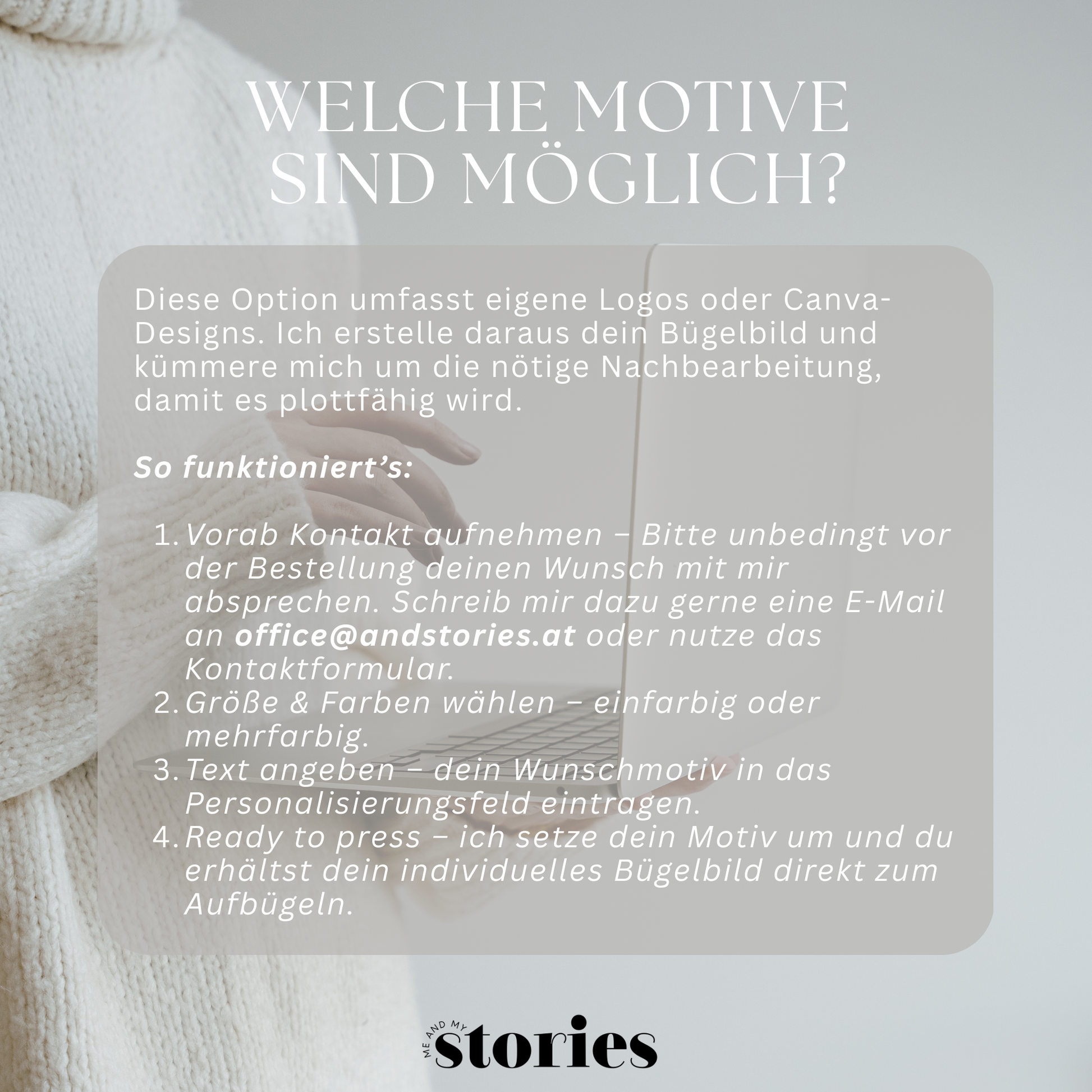 Individuelles Bügelbild aus eigenem Logo oder Canva-Design – personalisiertes Bügelbild