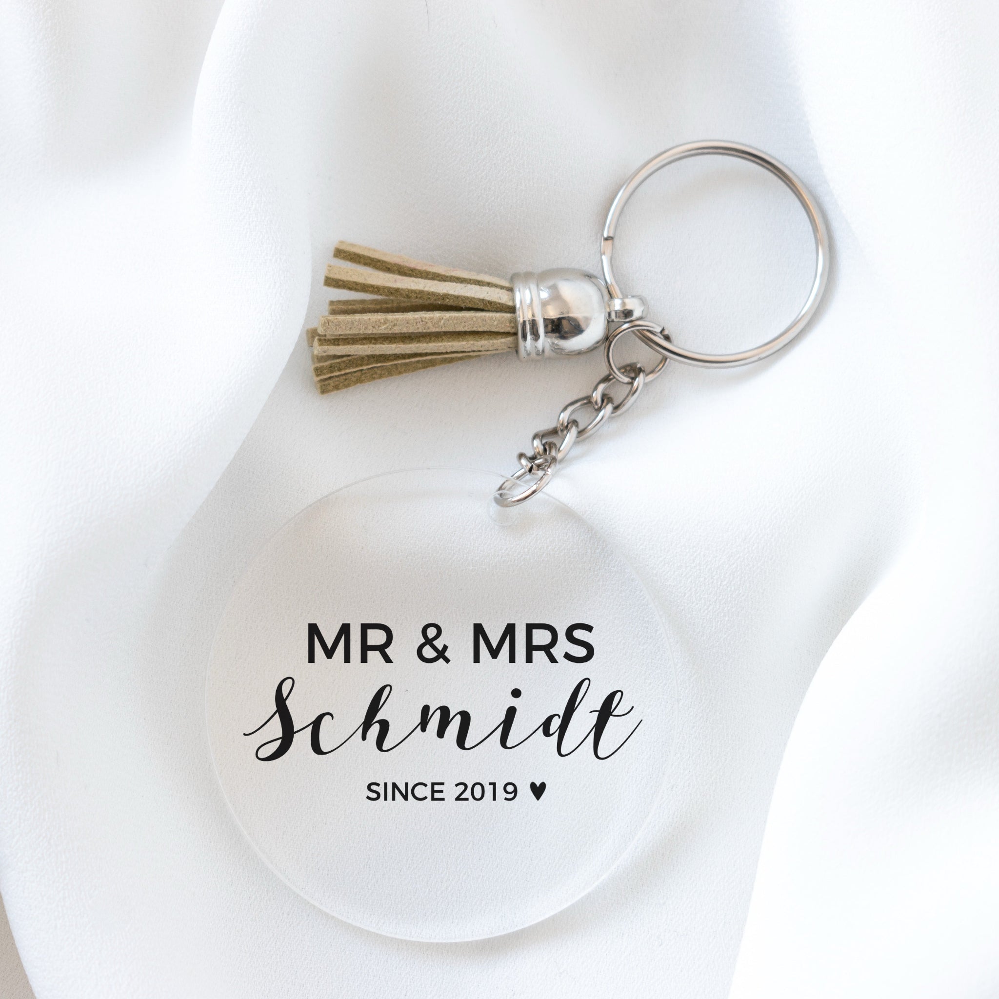 Mr und Mrs Wunschname Sticker