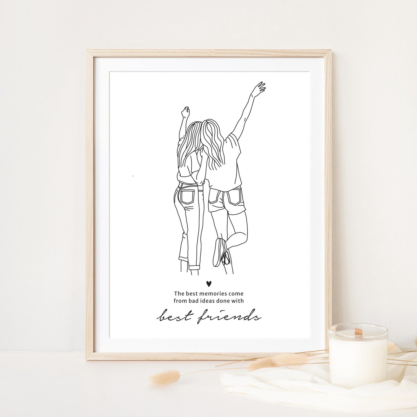 Digital plotter file - Best Friend Line Art