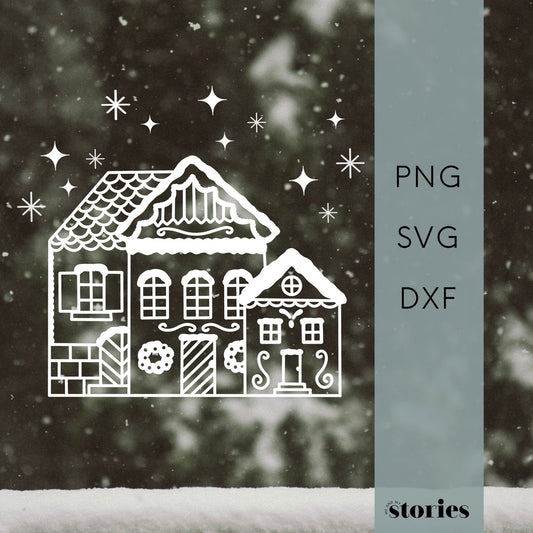 Digitale Plotterdatei - Weihnachtshaus